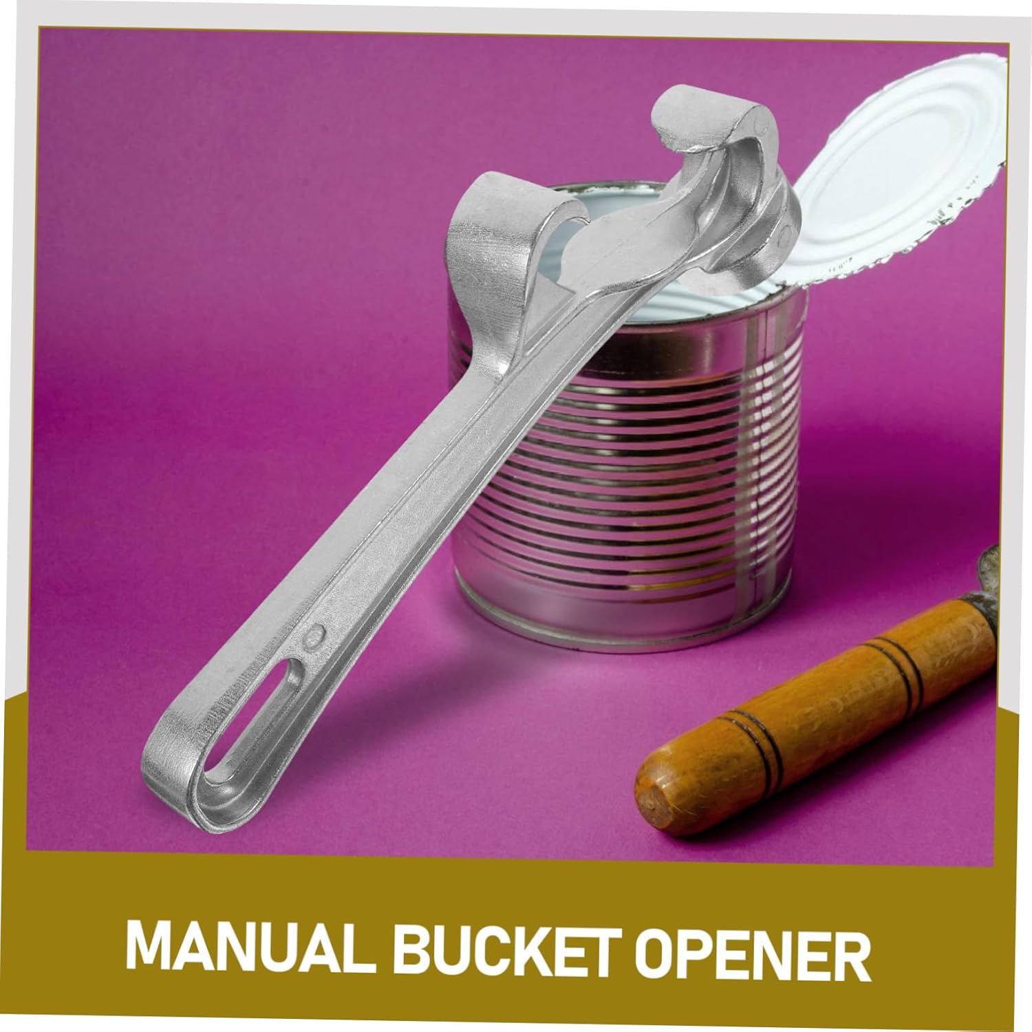 FUNOMOCYA Can Opener with Wrench and Chain for Manual Use