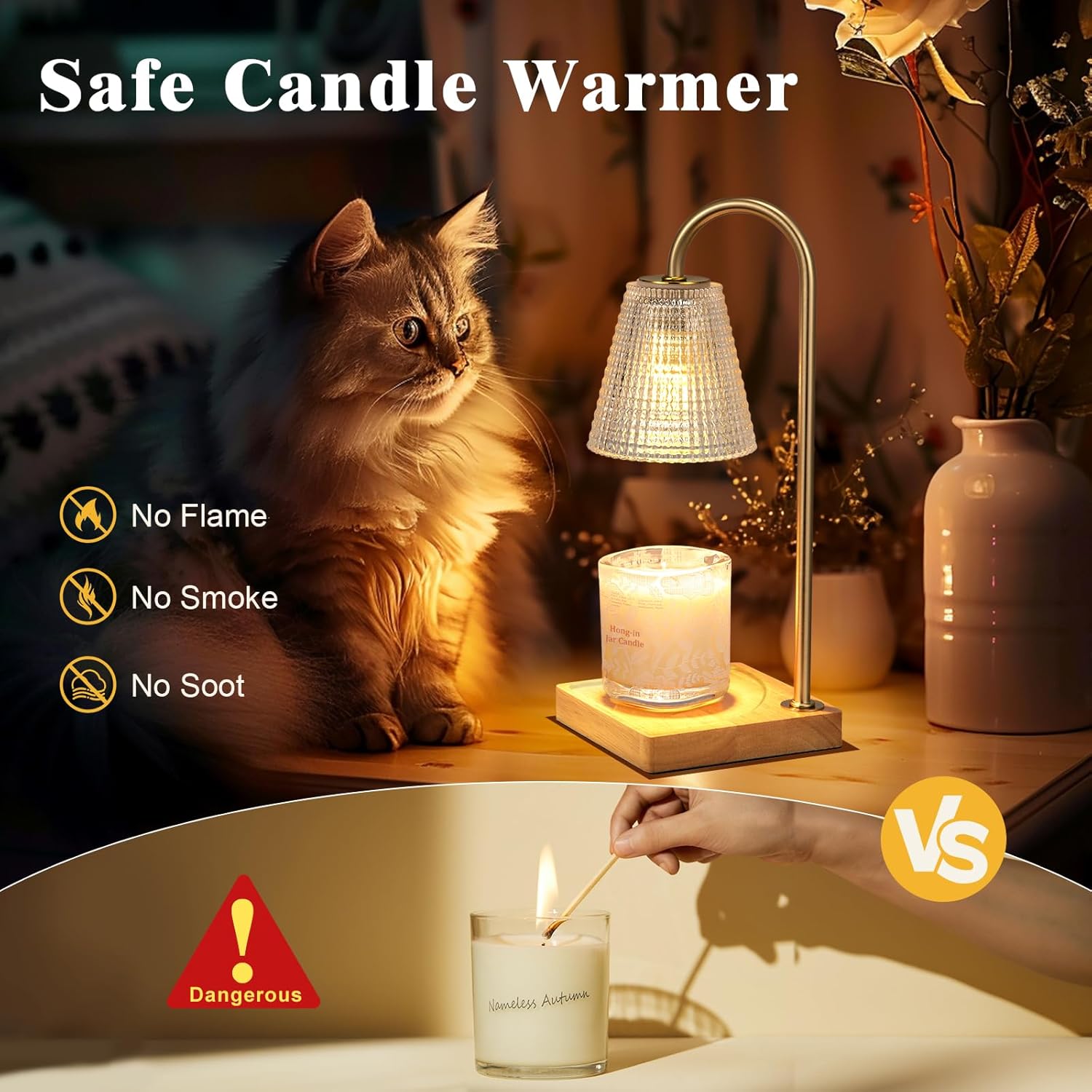 Hong-in Candle Warmer Lamp with Timer Dimmer