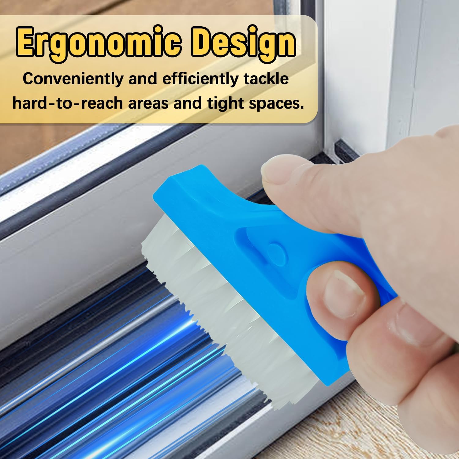 Pinsit Crevice Cleaning Brush Set 4Pcs with Hooks