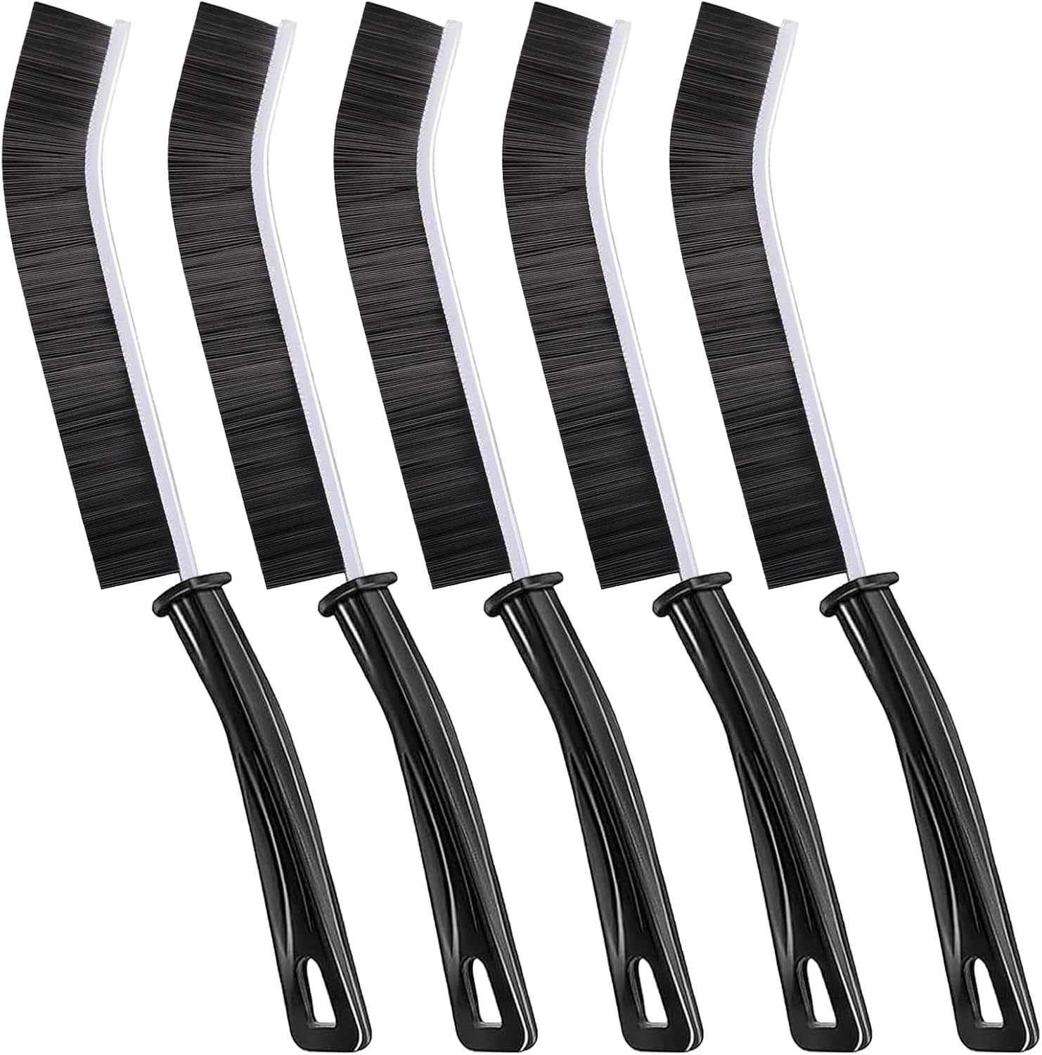 Hard Bristle Crevice Cleaning Brush 5PCS for Kitchen Bathroom