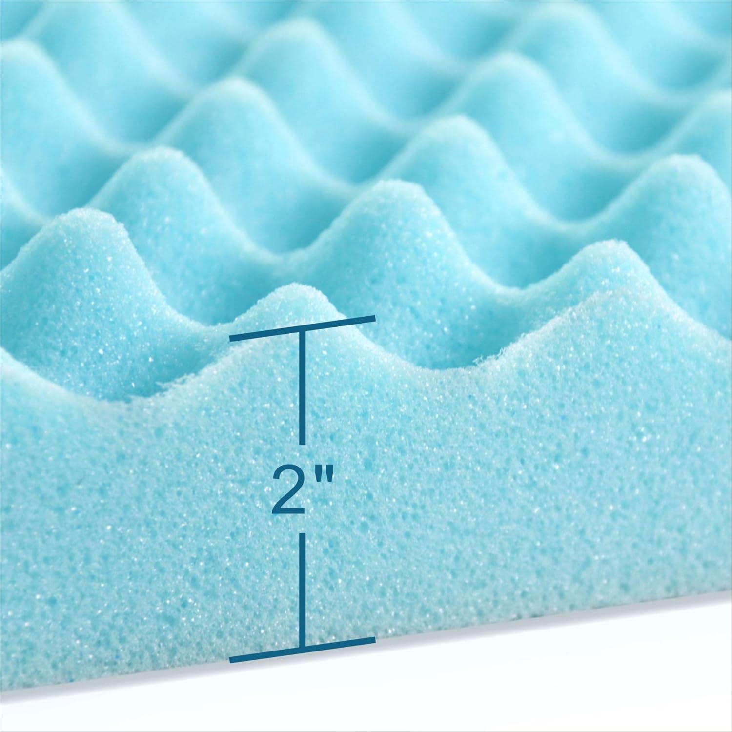 BreezeRest Cooling Gel Memory Foam Mattress Topper Twin XL