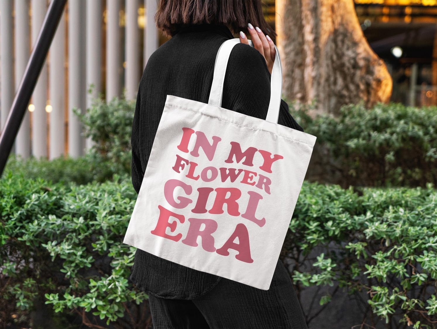 Zeghk NaZaUK Flower Girl Proposal Tote Bag