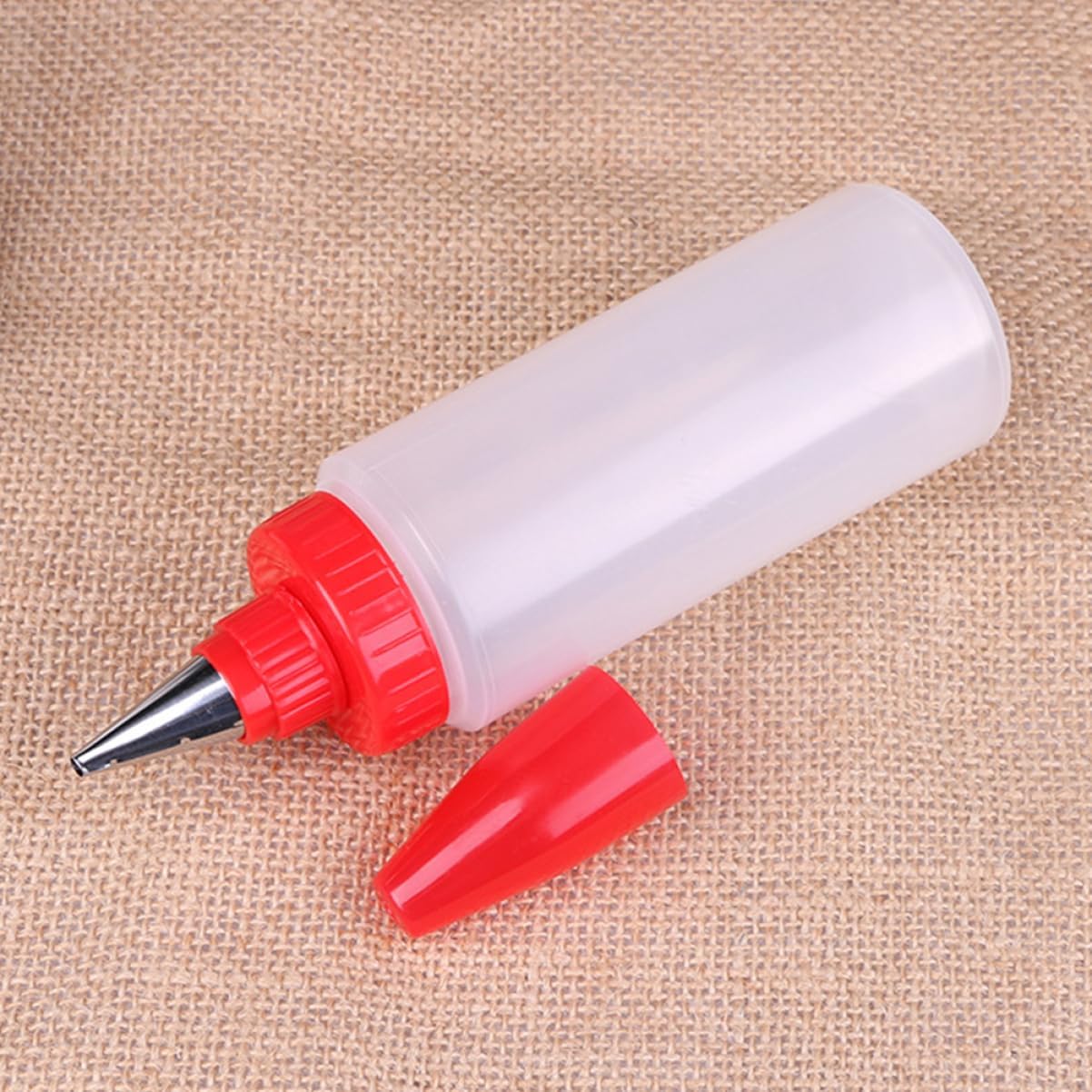 Mikinona 4 Pcs Transparent Squeeze Bottles for Icing and Piping