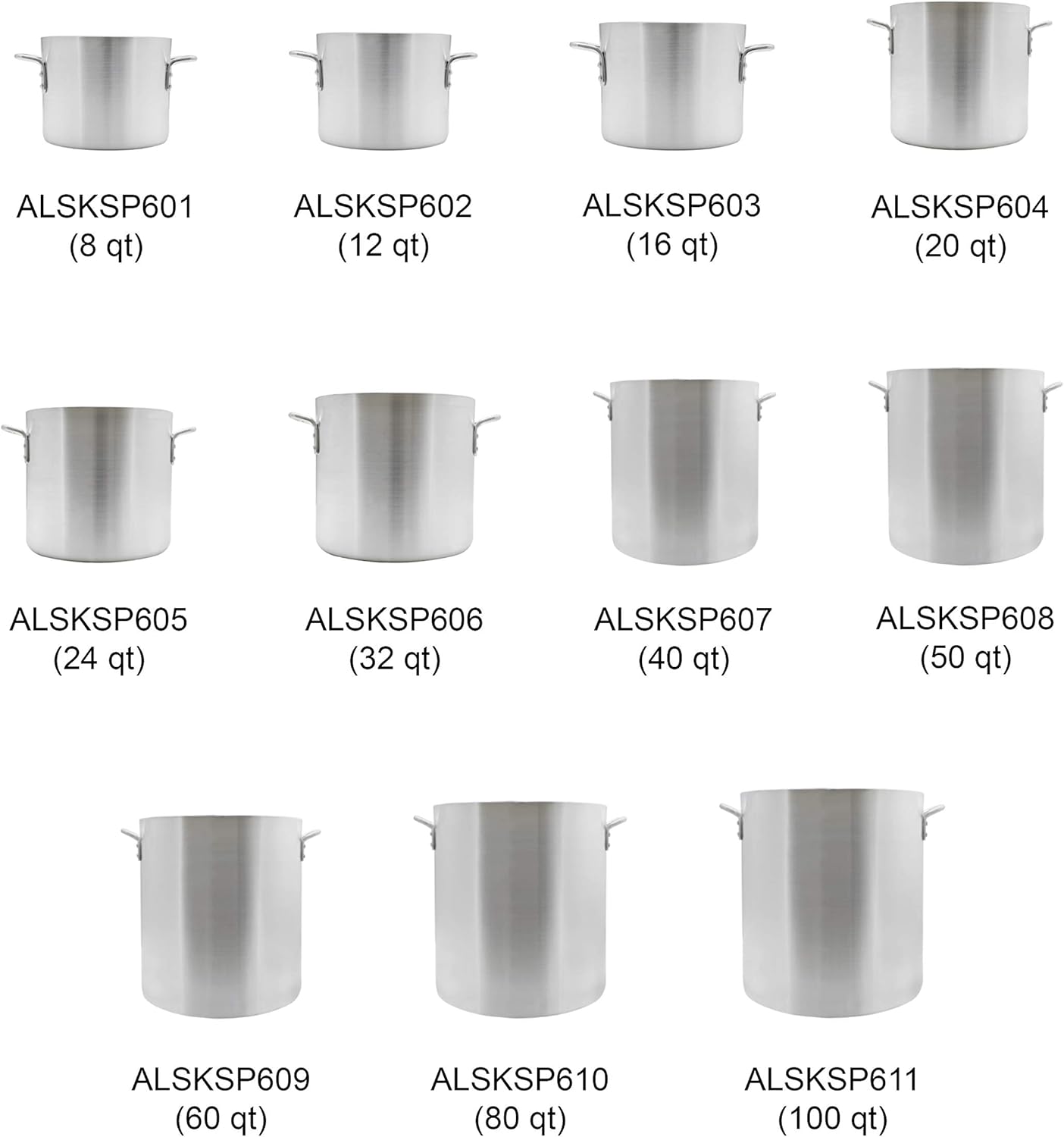 60 Quart Aluminum Stock Pot with Riveted Handles