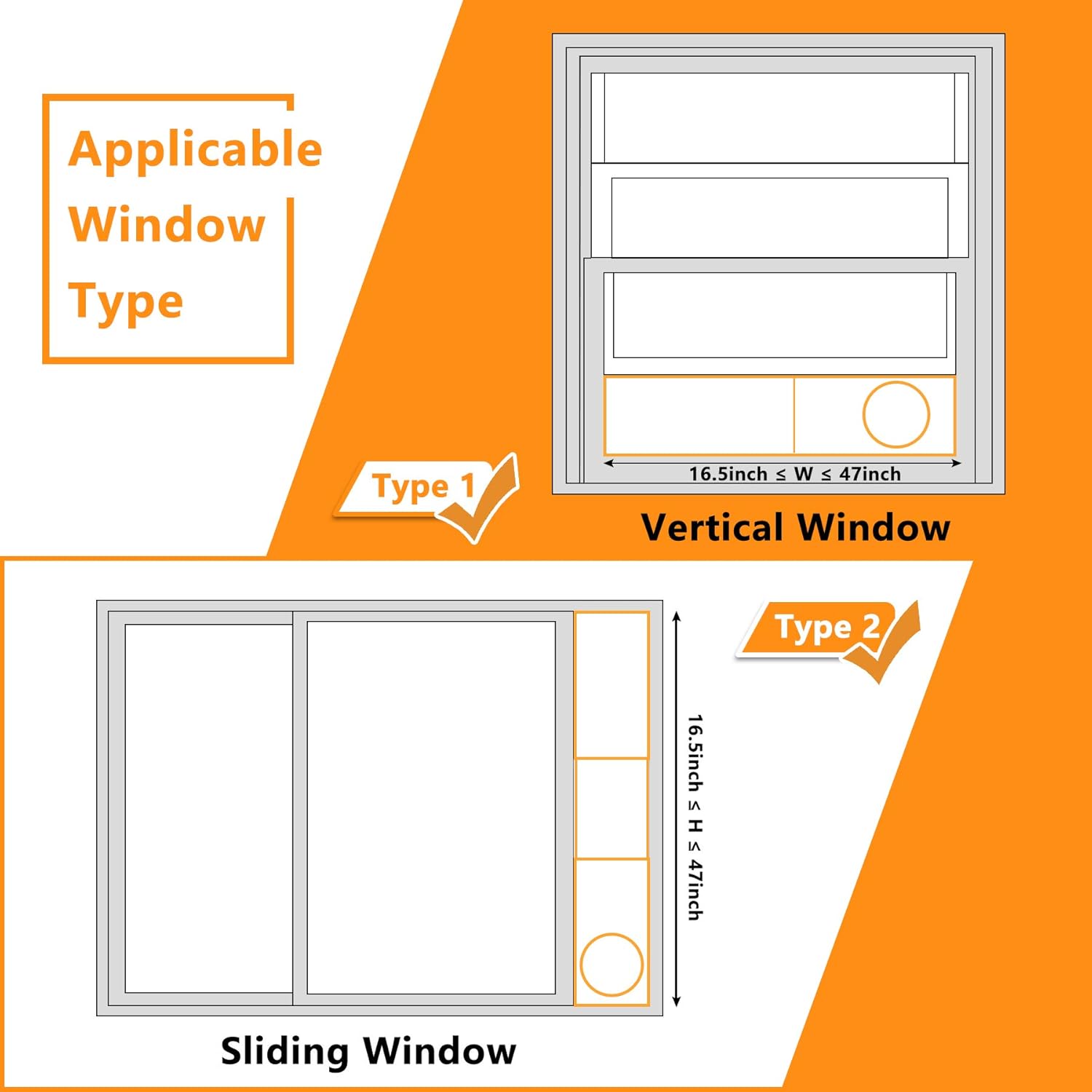 LBG Products Portable AC Window Seal Plates Kit