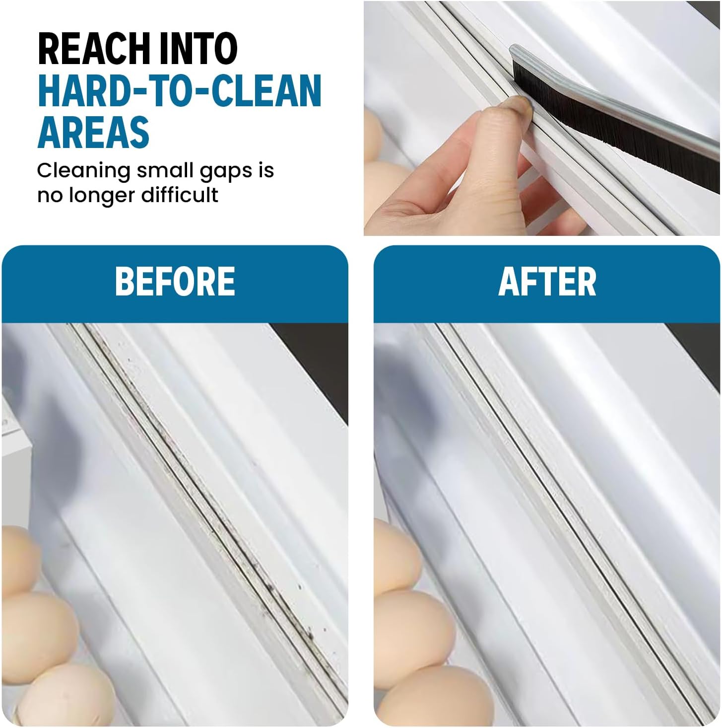 3 Pcs Crevice Cleaning Brush for All Small Spaces