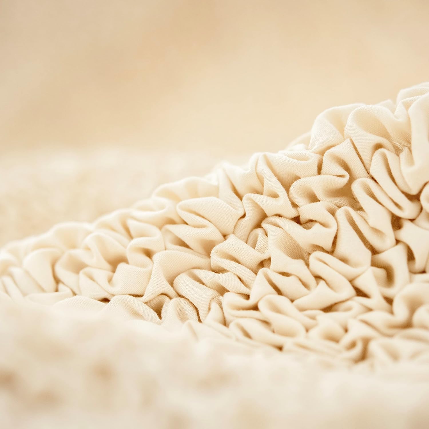 PAULATO Bed Headboard Cover - Cream King
