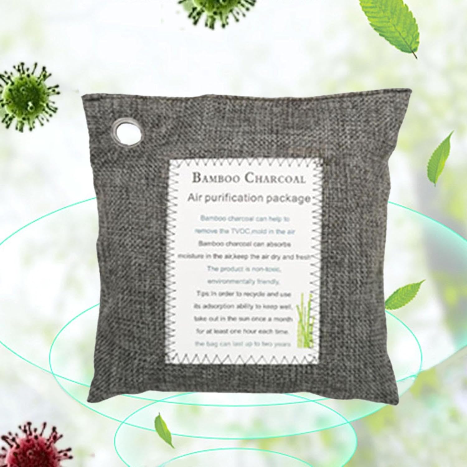 Charcoal Shoe Deodorizer Bag 500g Gray
