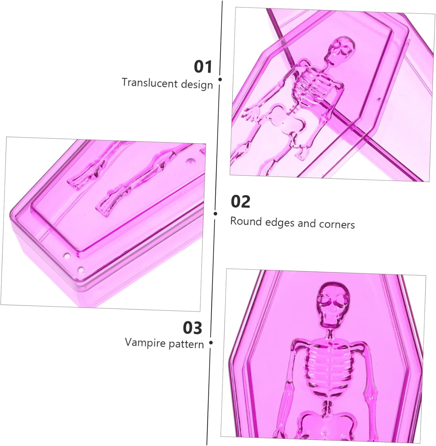 Unomor Halloween Candy Box Coffin Design