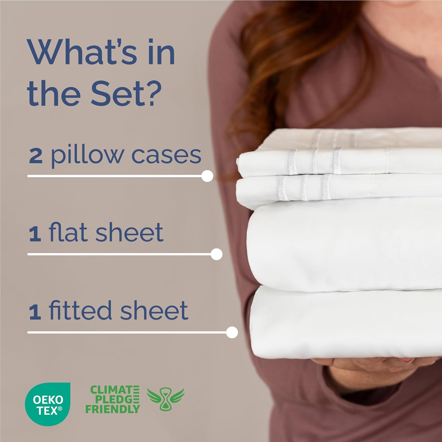 CGK Unlimited 4 Piece Full Size Sheet Set White