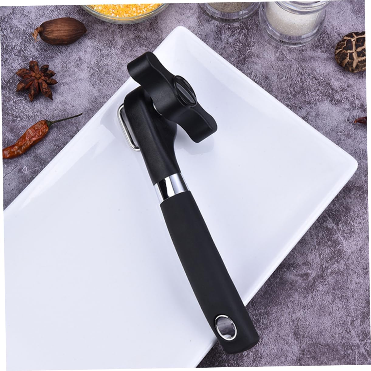 Zerodeko Stainless Steel Bottle Opener Jar Smart Hand Black