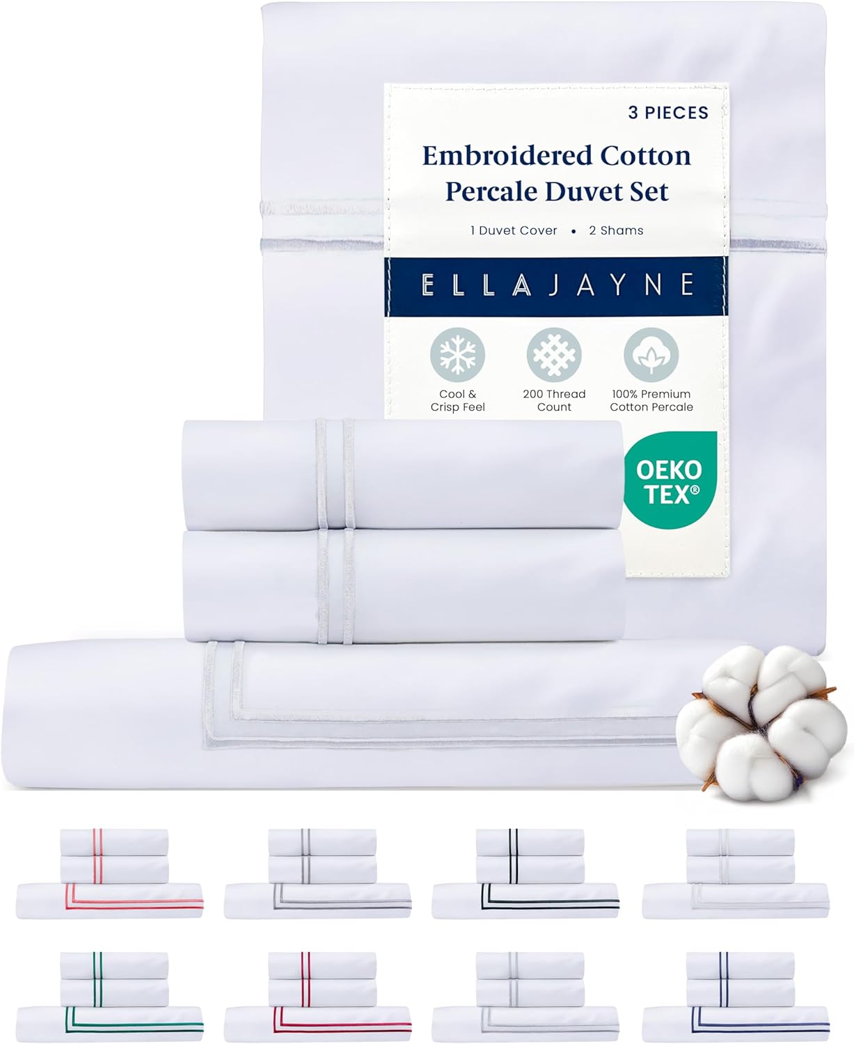 Ella Jayne Duvet Cover Set Full 3 Pieces 90x90 Inches