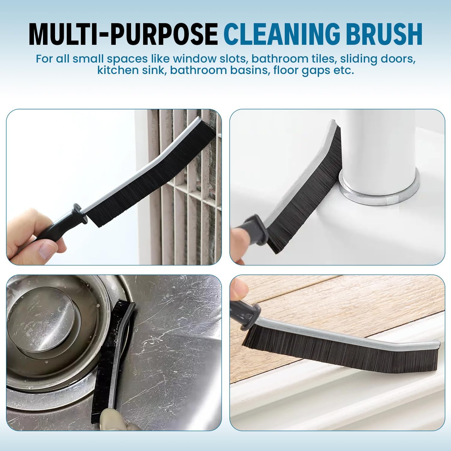 3 Pcs Crevice Cleaning Brush for All Small Spaces