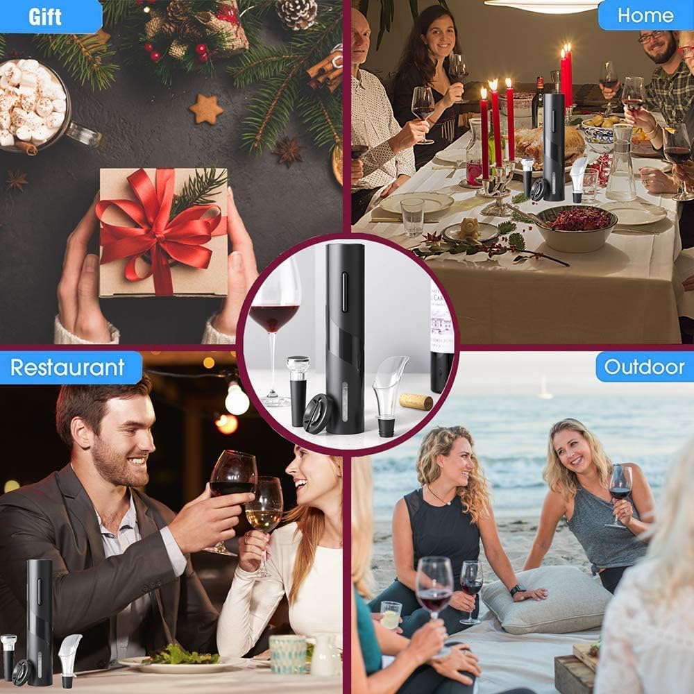 4 in 1 USB Rechargeable Electric Wine Opener Set