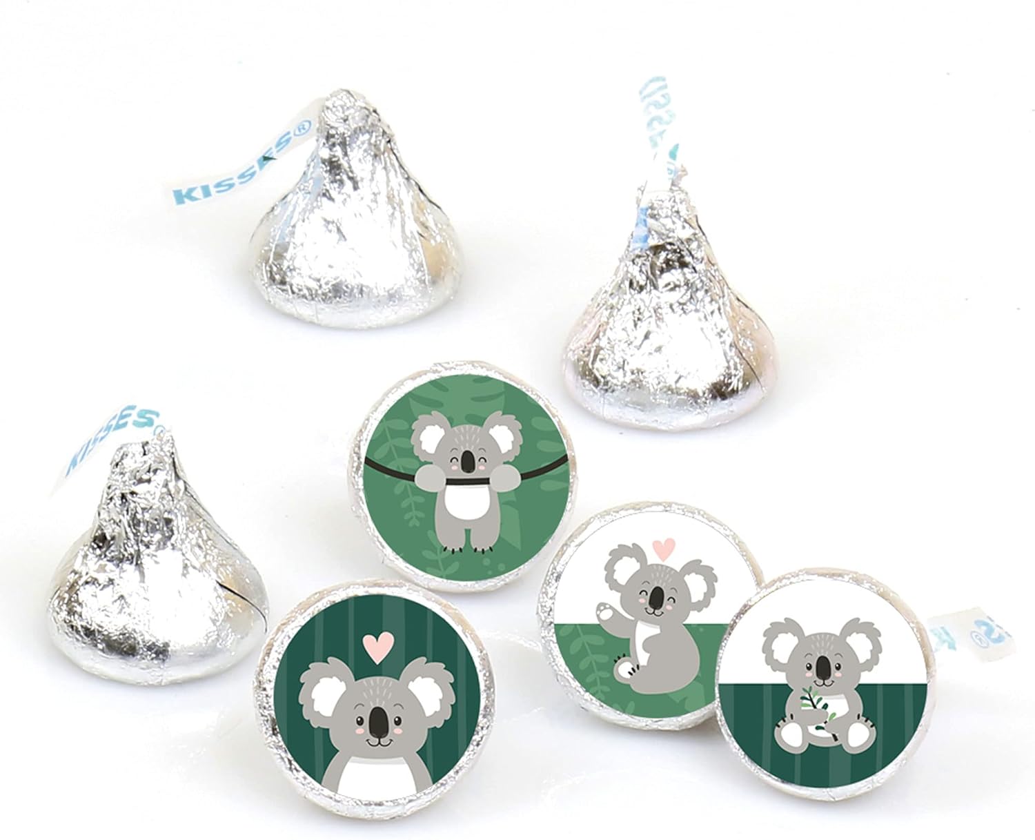 Big Dot of Happiness Koala Cutie Round Candy Stickers