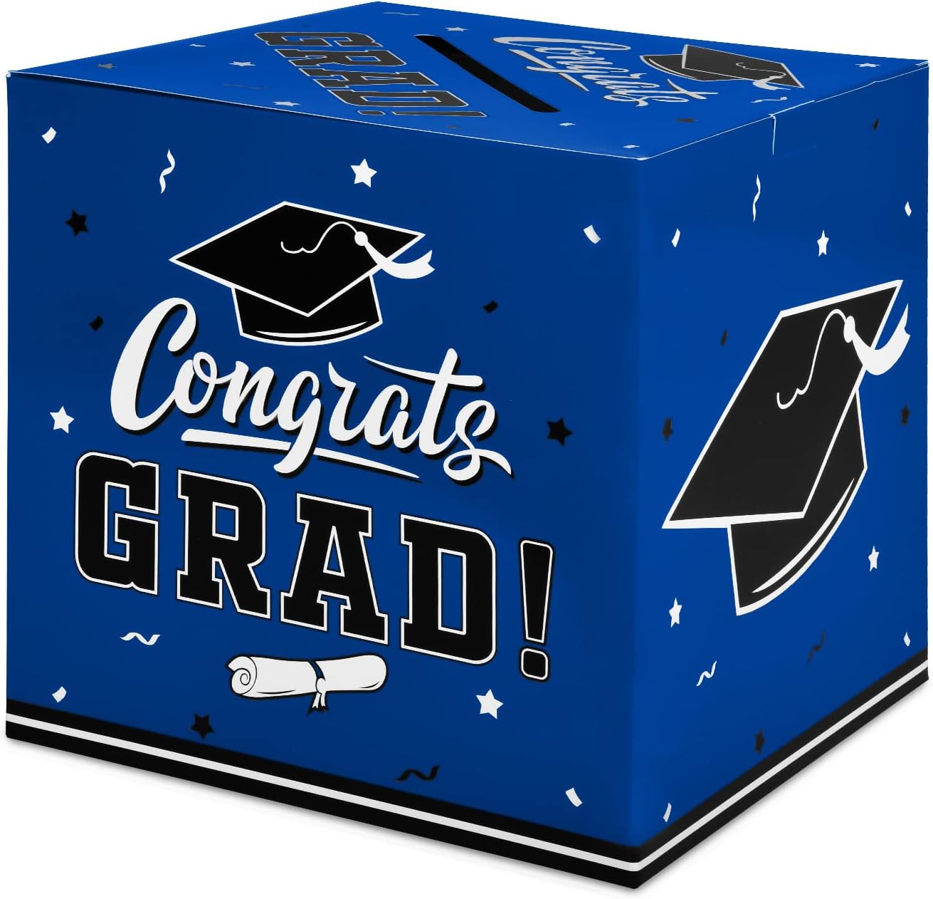 Gatherfun Graduation Decorations Card Box Blue