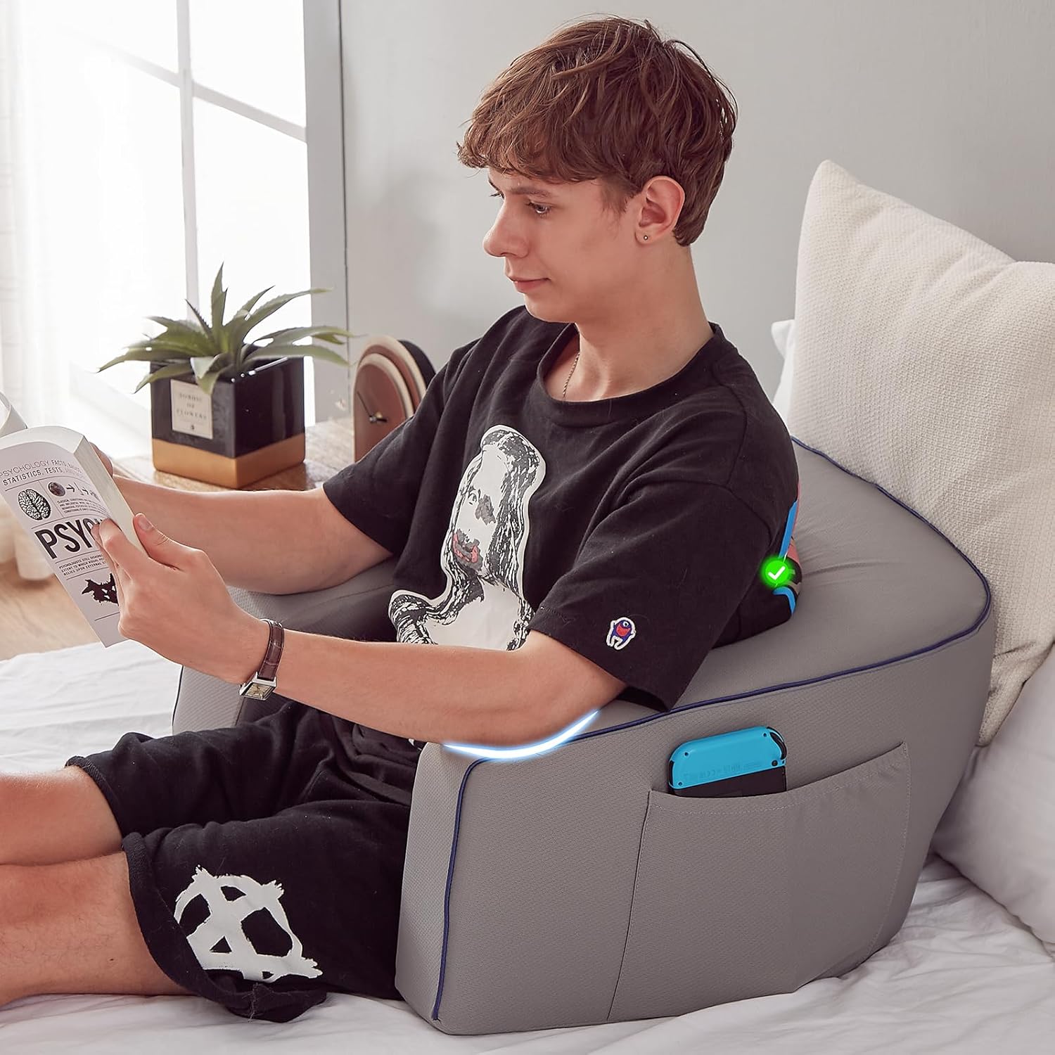 Cooloo8 Reading Pillow for Gaming and Comfort