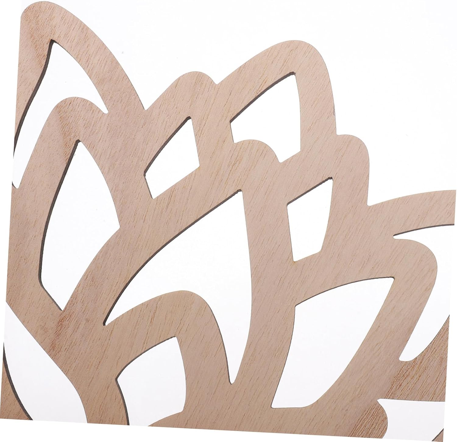 Luxshiny Hollow Pattern Lotus Candle Holder Wall Decor Floating Shelf