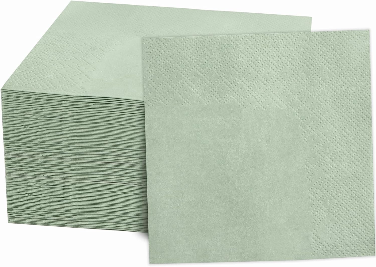 FLOWERCAT 100 Count 2 Ply Green Cocktail Napkins for Party Easter