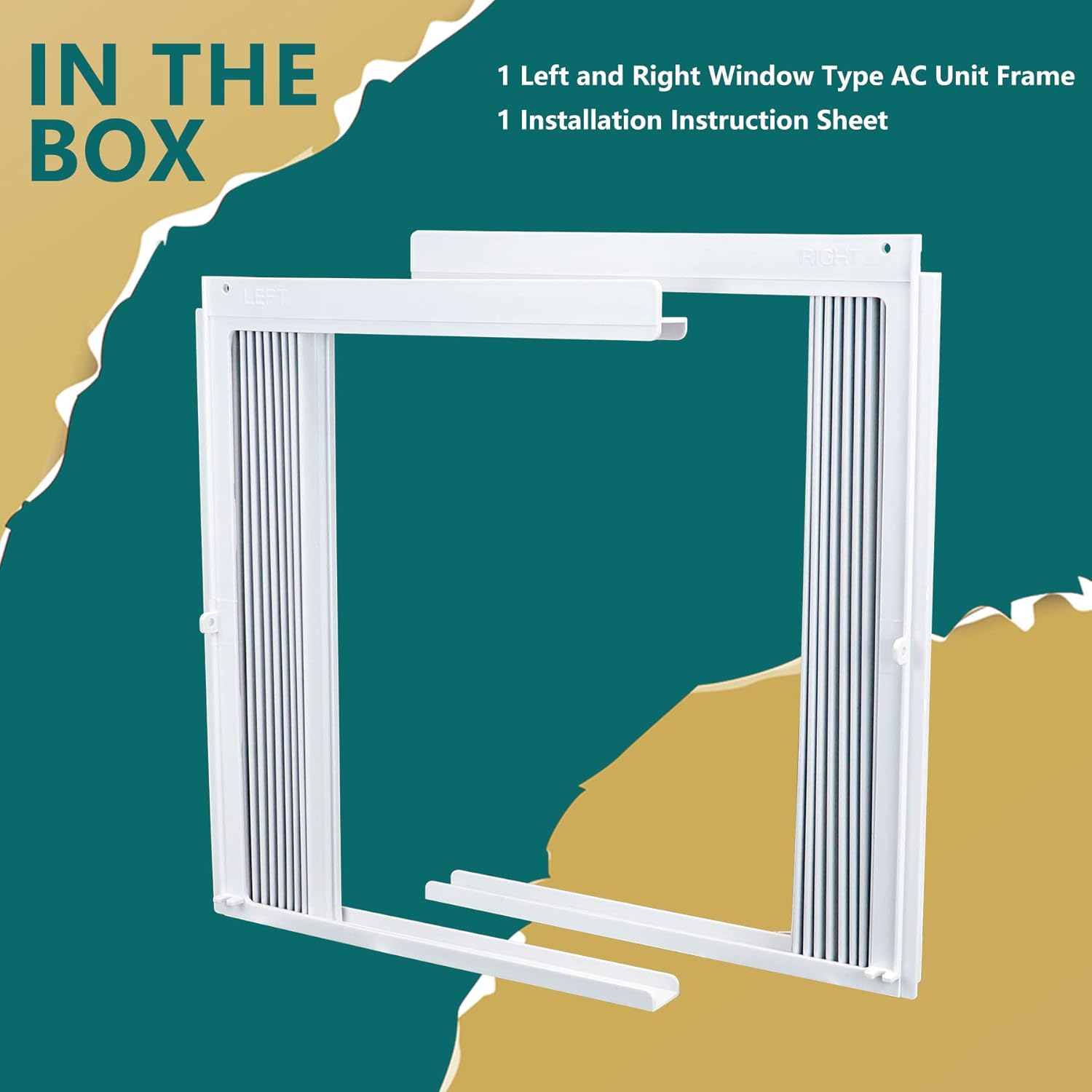 Daisypower Window AC Side Panels Curtain Kit with Frame