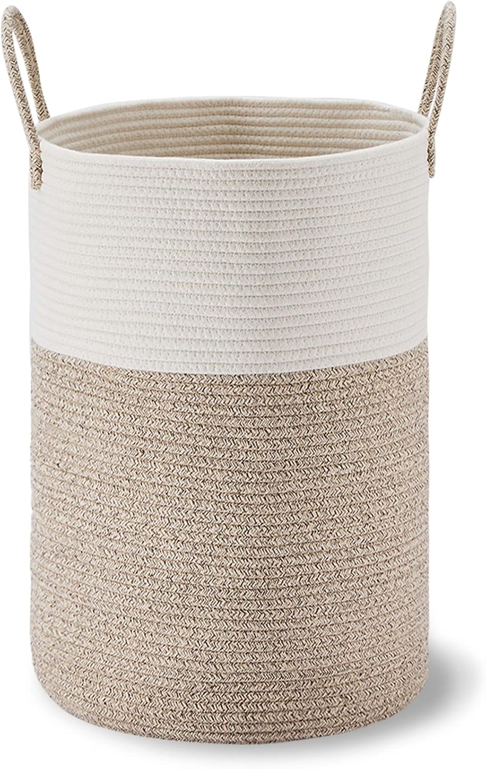 VIPOSCO Large Laundry Hamper with Woven Rope Design