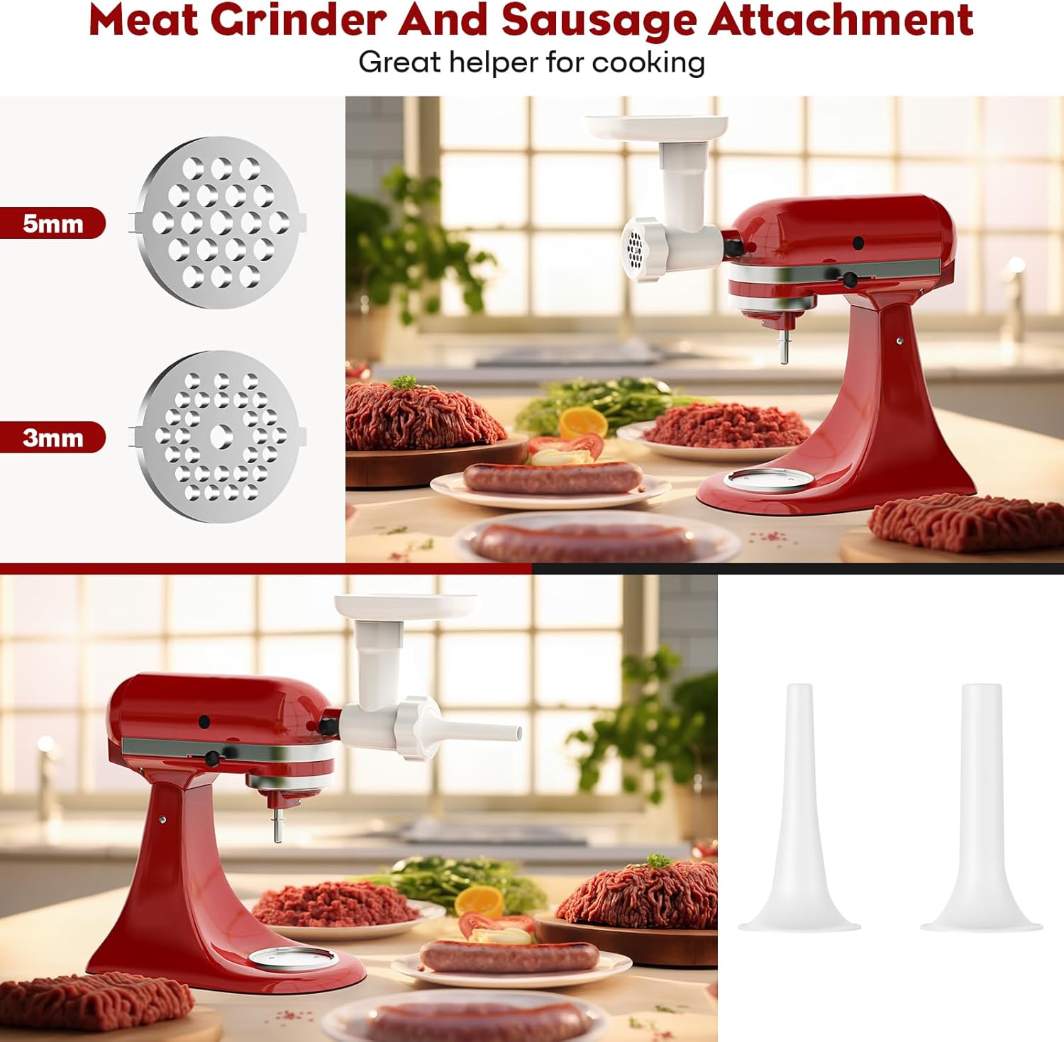 Cofun Fruit Veg Strainer for Kitchenaid Mixer