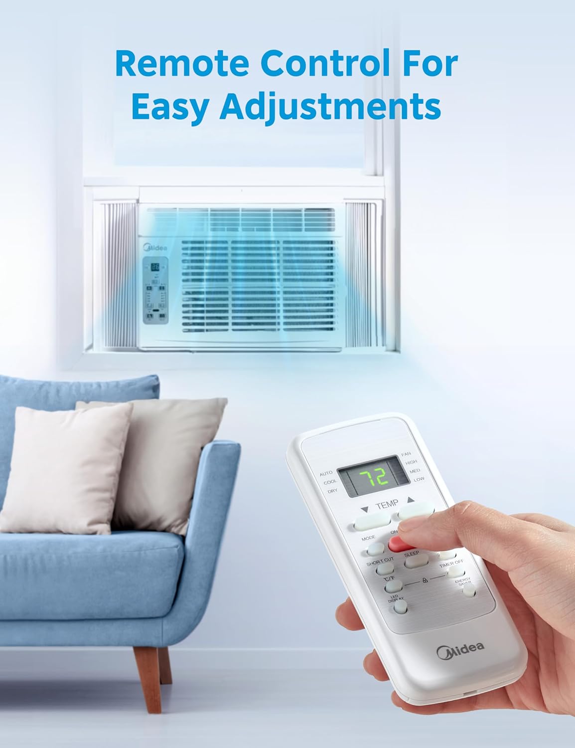 Midea 5000 BTU Window Air Conditioner for 150 Sq Ft Cooling