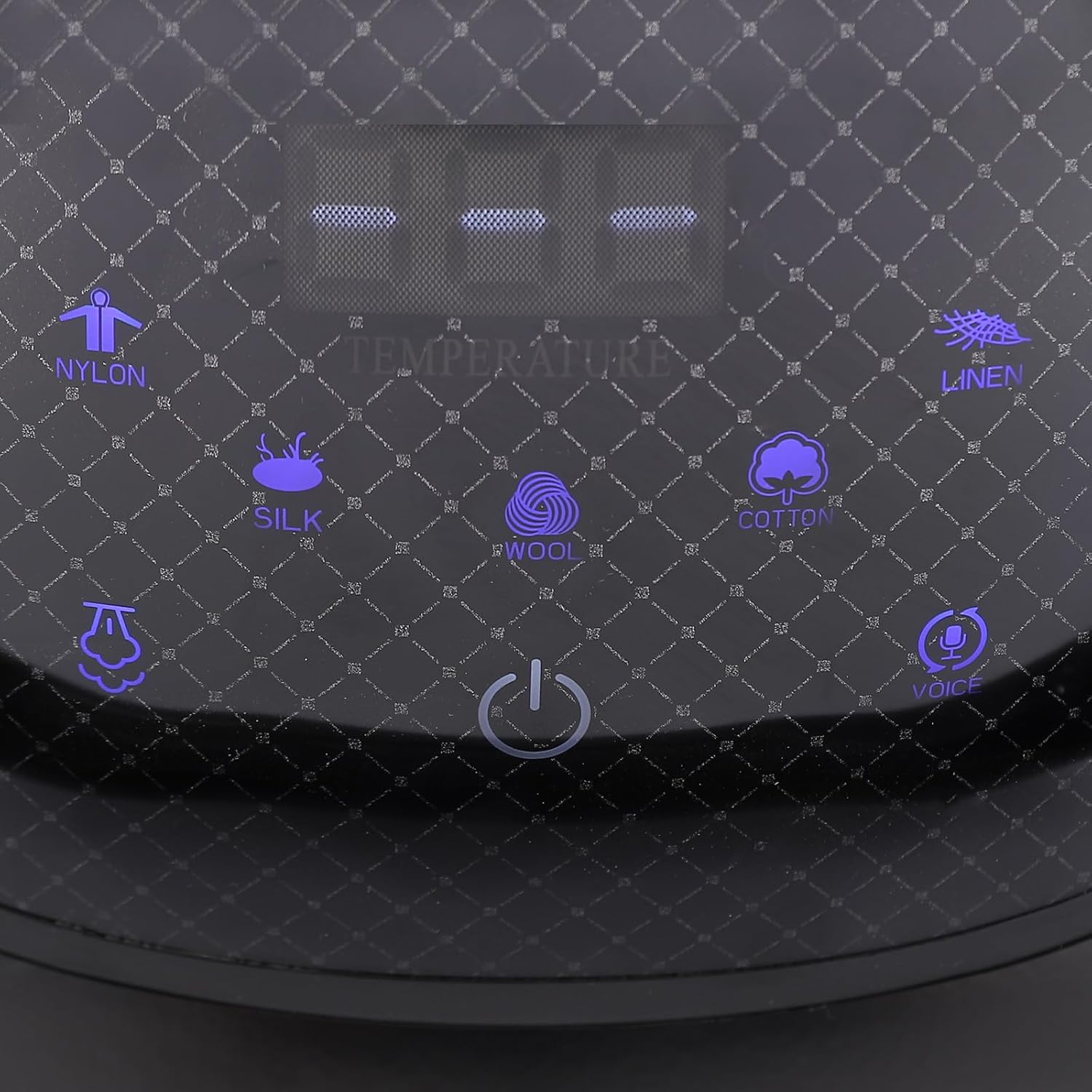 LULUGOGOTOP Intelligent Steam Press with Touch Screen and Multiple Fabric Settings Black