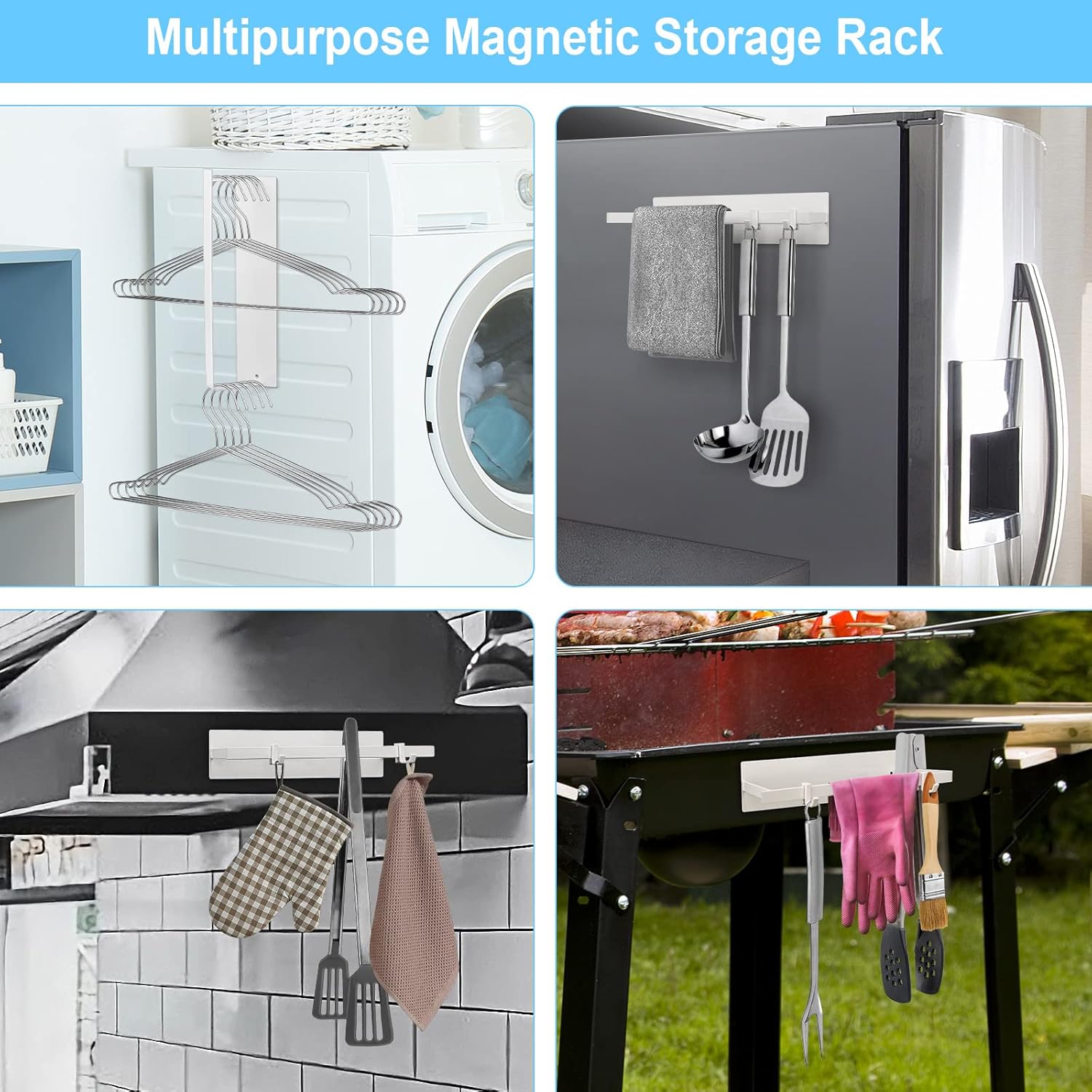 Magnetic Hanger Organizer 2 Pack for Laundry Room