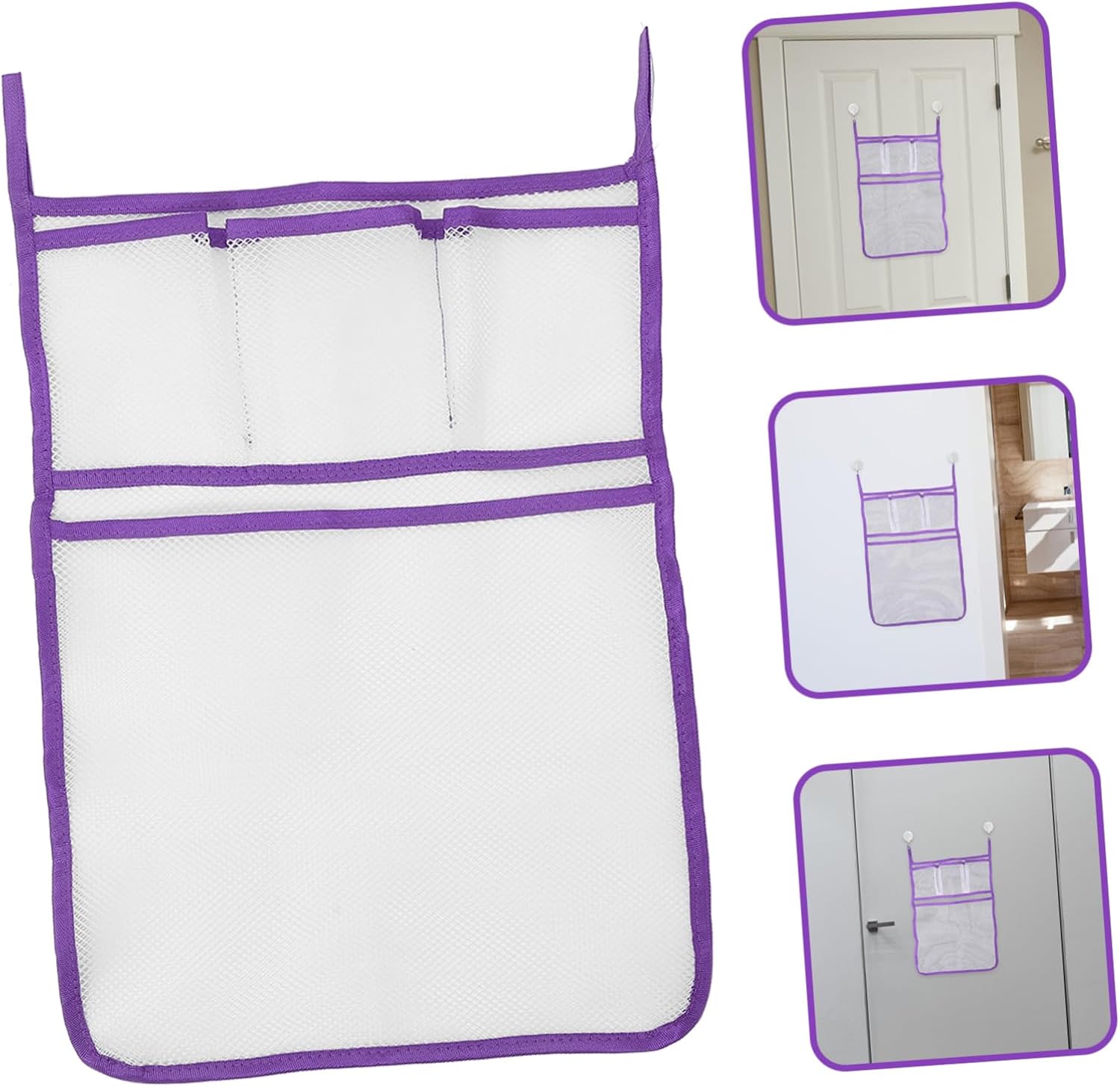 ABOOFAN Multi-functional Bathroom Shower Organizer Hanging Mesh Bag
