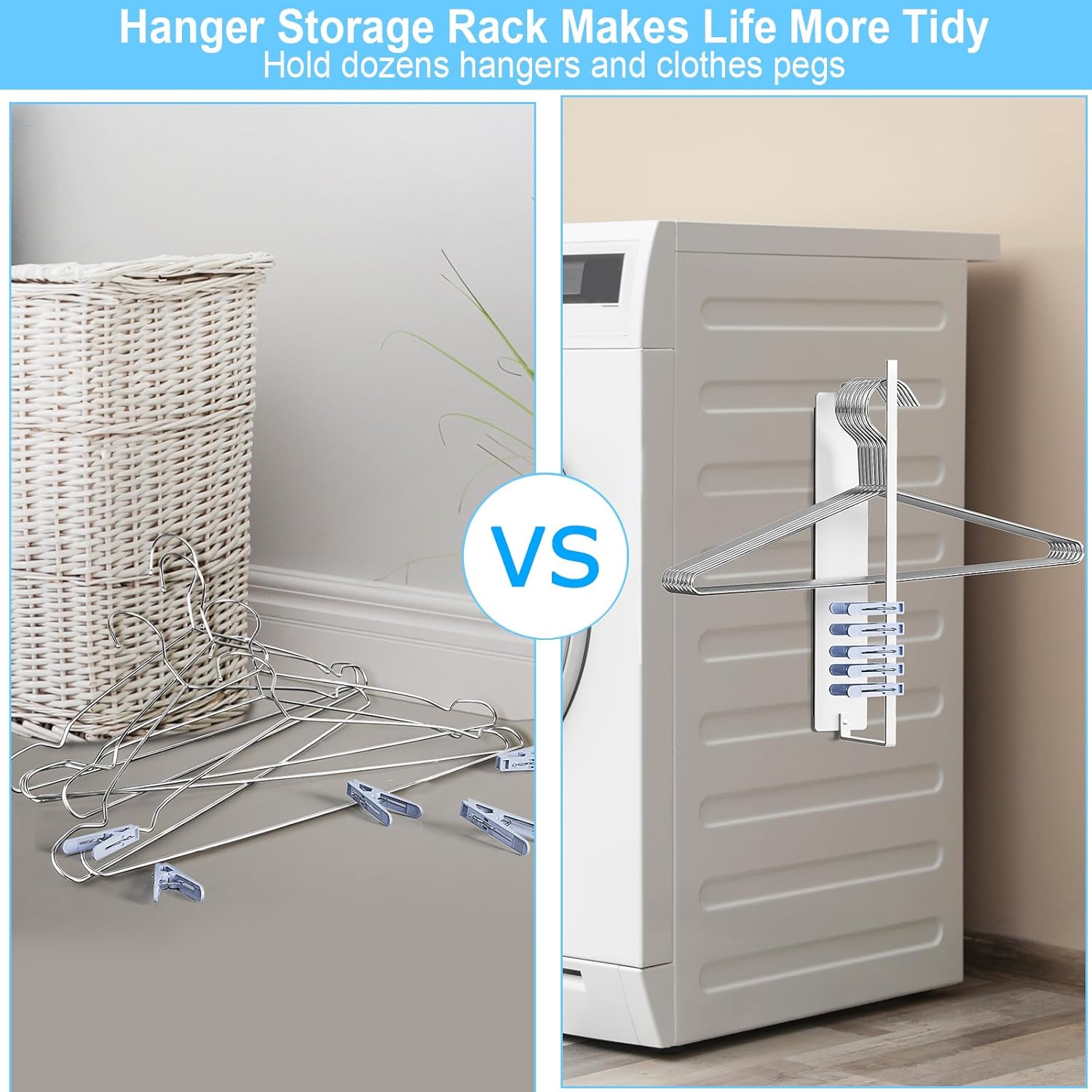 Magnetic Hanger Organizer 2 Pack for Laundry Room