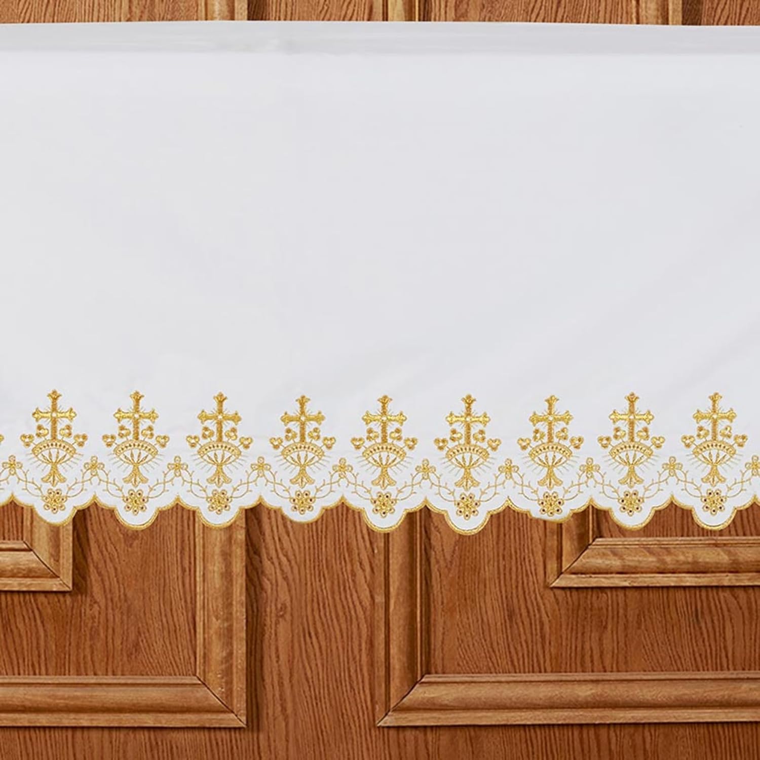 Needzo Ornament Cross Altar Frontal 96x52 Inches