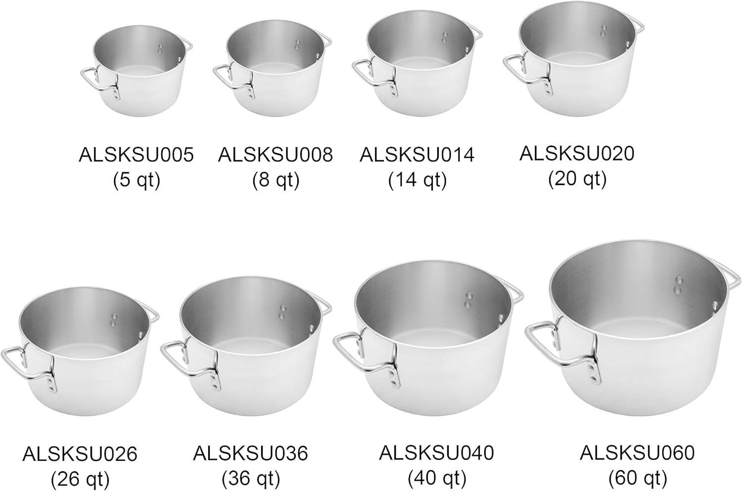 8 Quart Aluminum Sauce Pot Mirror Finish