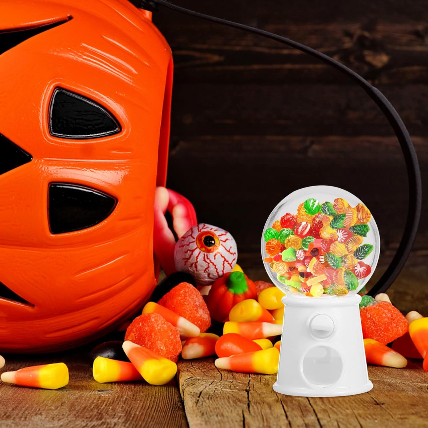 Unomor 12Pcs Mini Gumball Machines Candy Dispenser for Weddings and Parties