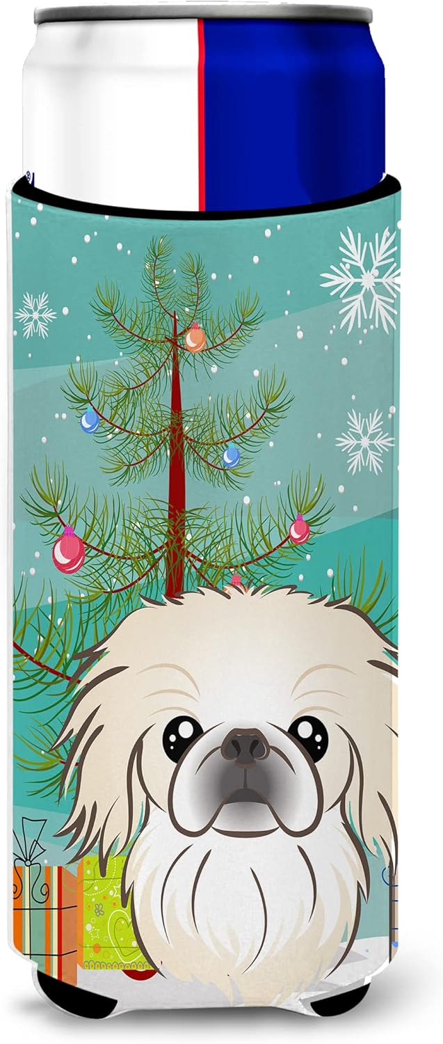 Carolines Treasures Christmas Tree Can Cooler for Slim Cans