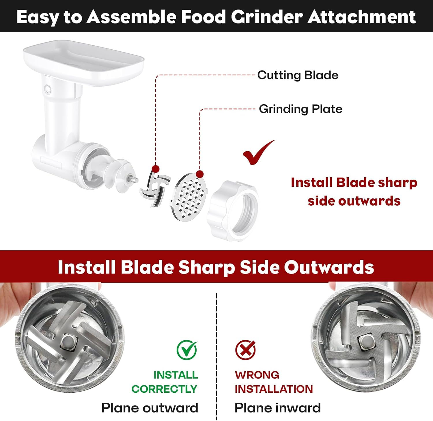 Cofun Fruit Veg Strainer for Kitchenaid Mixer