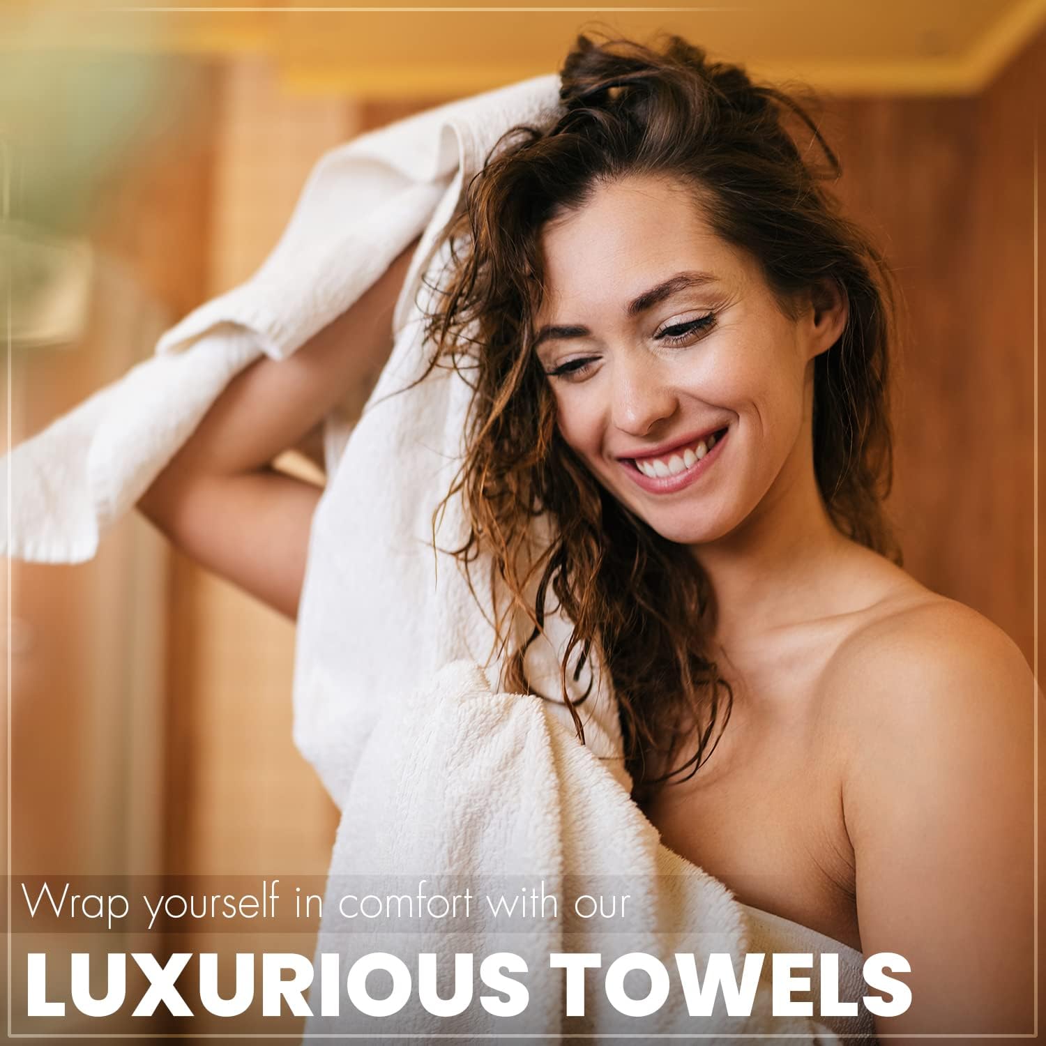 Pack of 6 Bath Towels Set 27 x 54 Inches