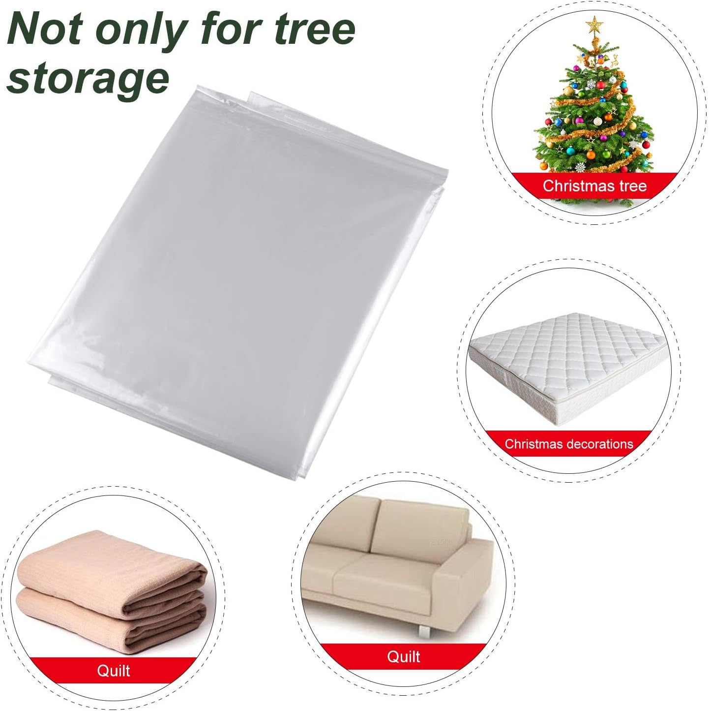 TUPARKA Heavy Duty Storage Bags 110 x 72 2 Set