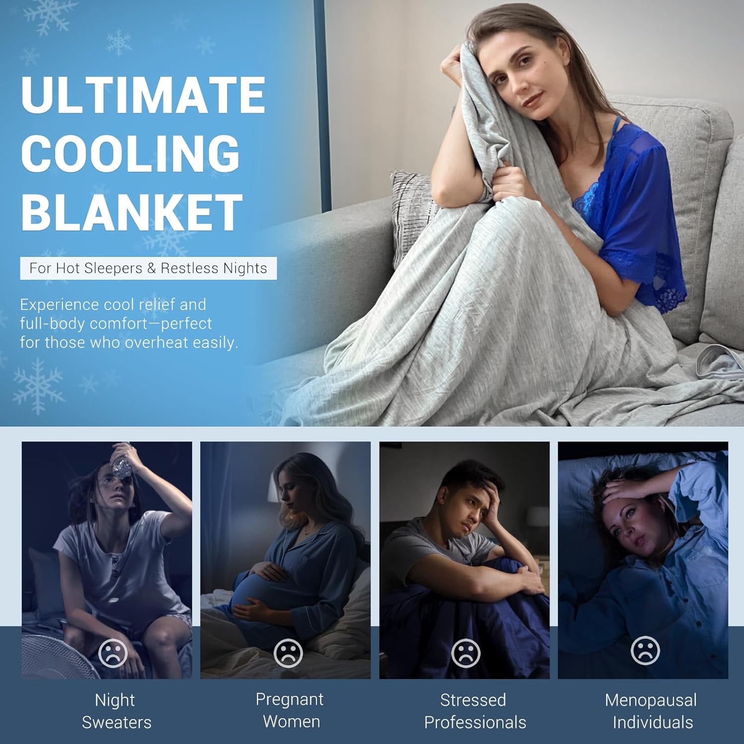 Elegear Cooling Blanket Twin for Hot Sleepers
