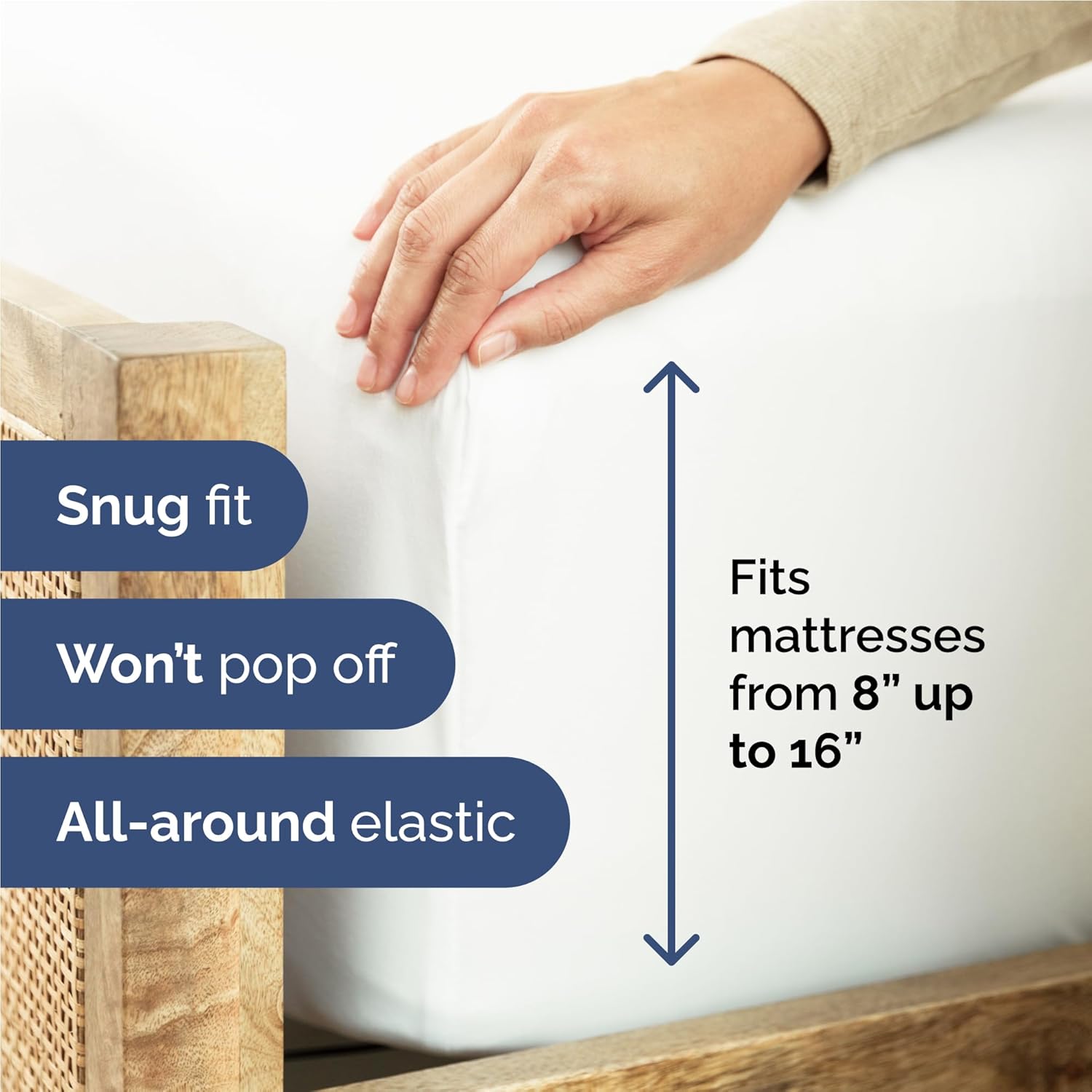 CGK Unlimited 4 Piece Full Size Sheet Set White