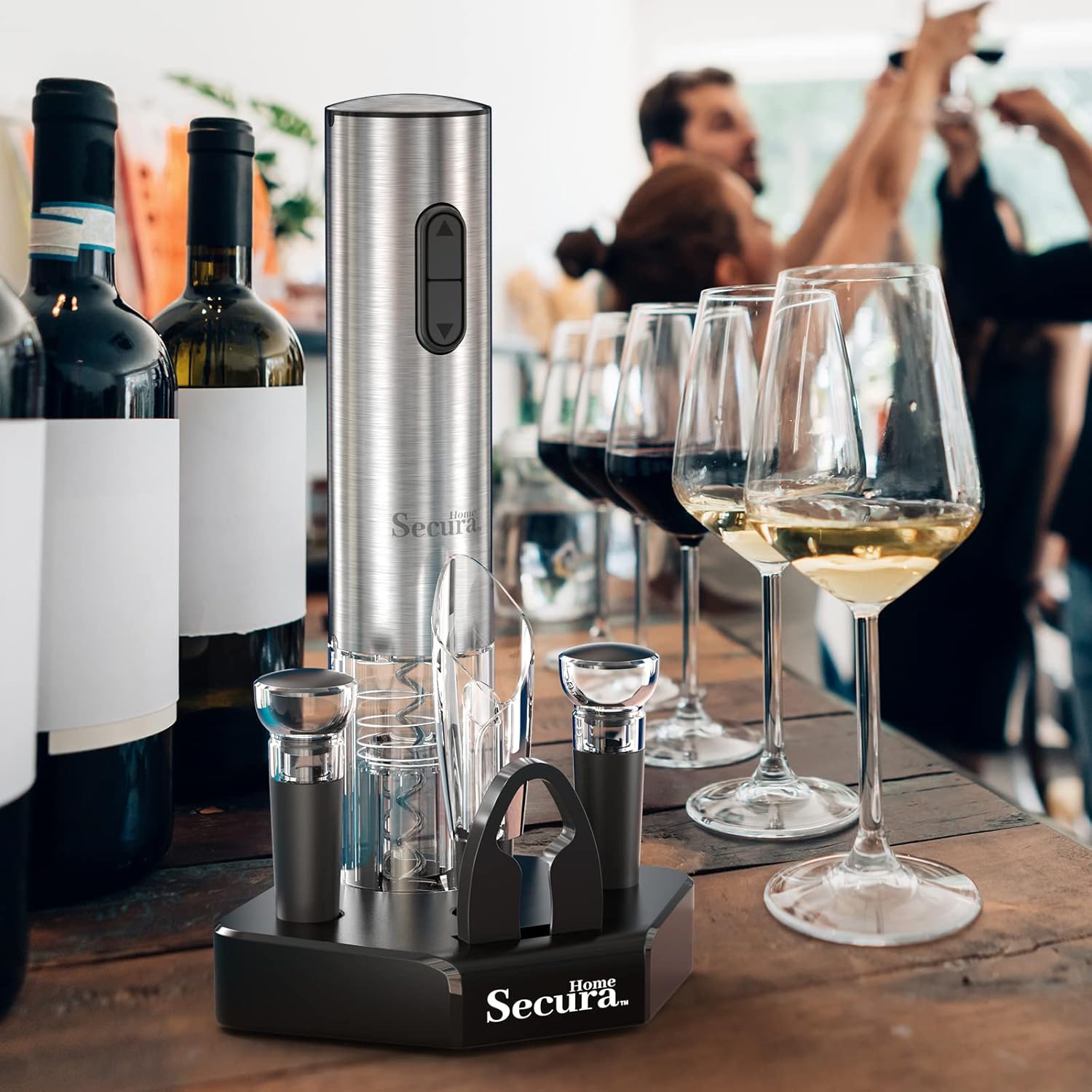 Secura Electric Wine Opener Set 5 in 1