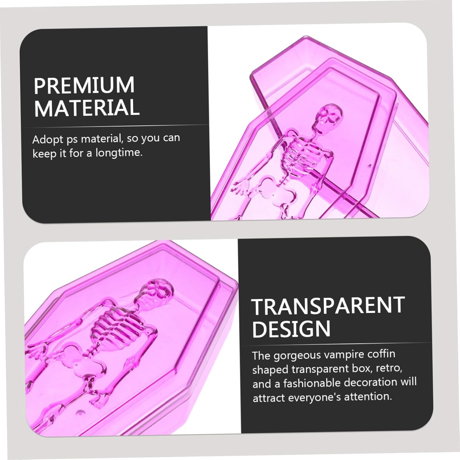Unomor Halloween Candy Box Coffin Design