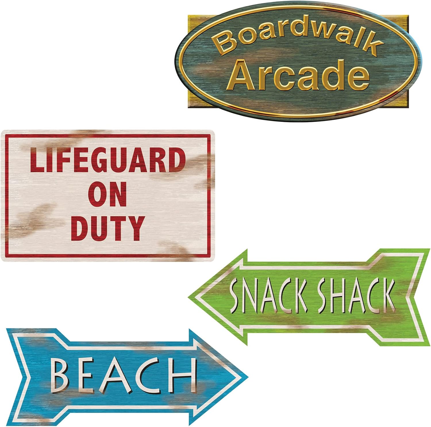 Beistle Beach Sign Cutouts Party Decor