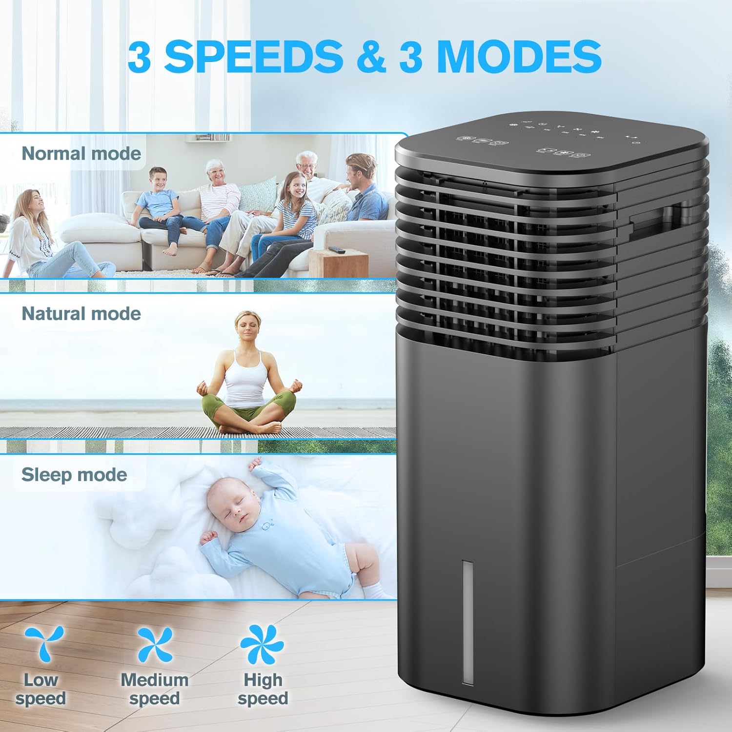Flowbreeze 3 In 1 Portable AC Unit with Remote