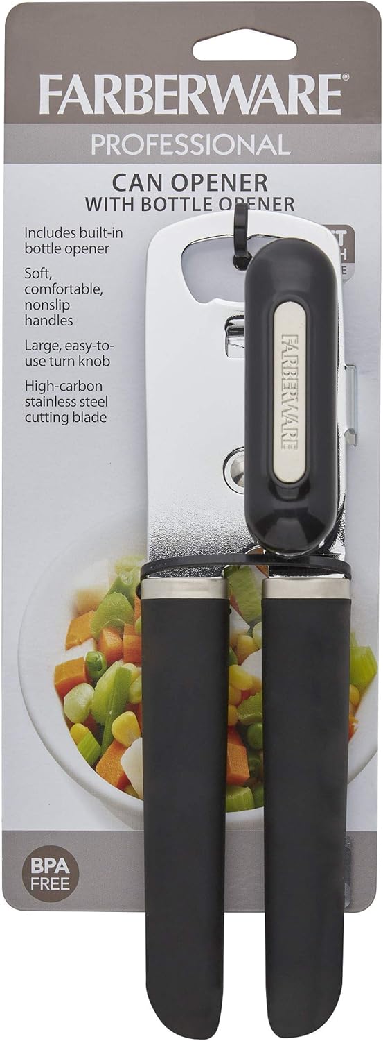Farberware Pro 8-Inch Can Opener Black