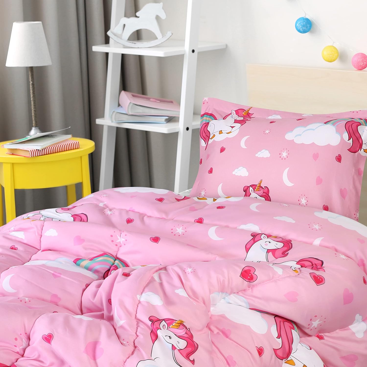 Utopia Bedding Unicorn Comforter Set Twin Size