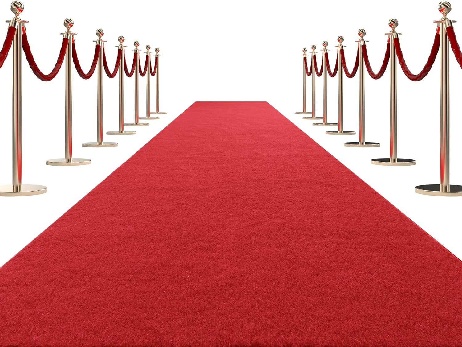 HOMBYS Extra Thick Red Carpet Runner 3x10 ft