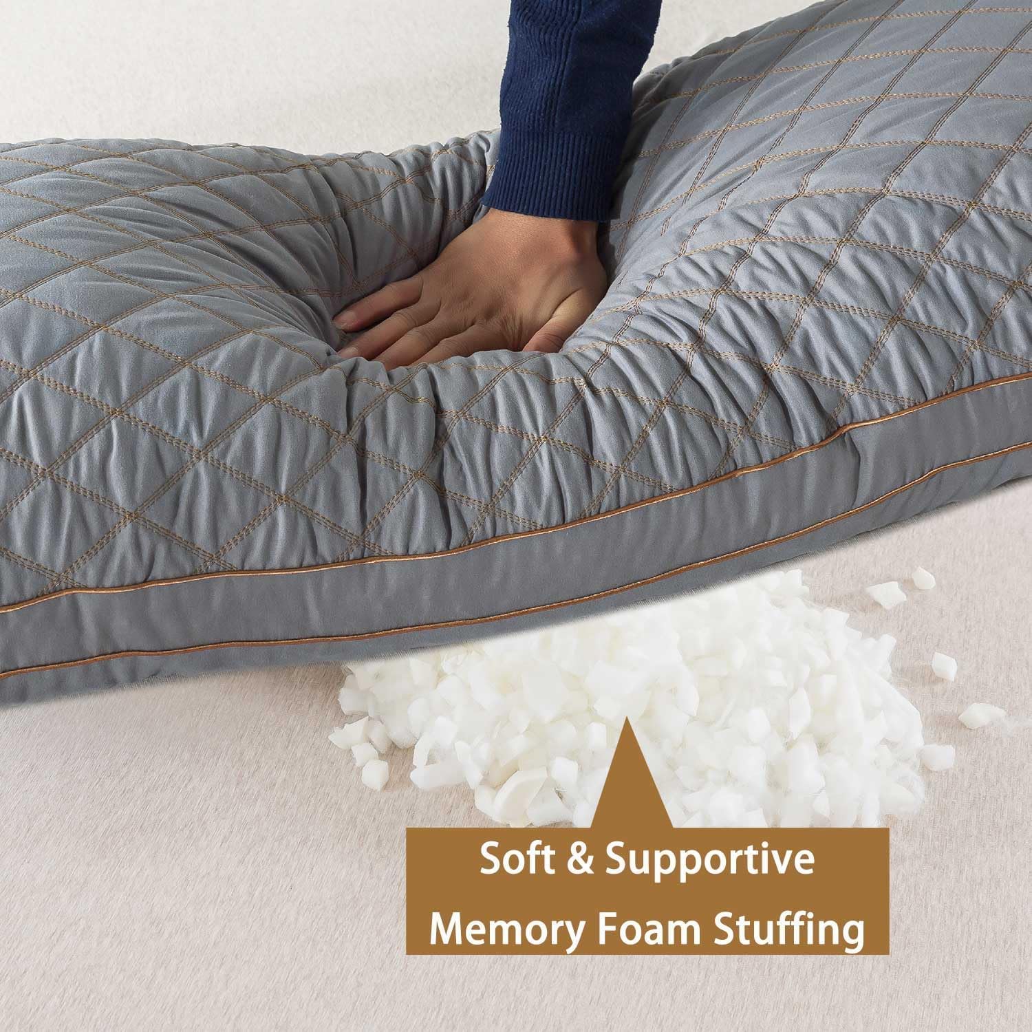 WhatsBedding Memory Foam Body Pillow for Adults