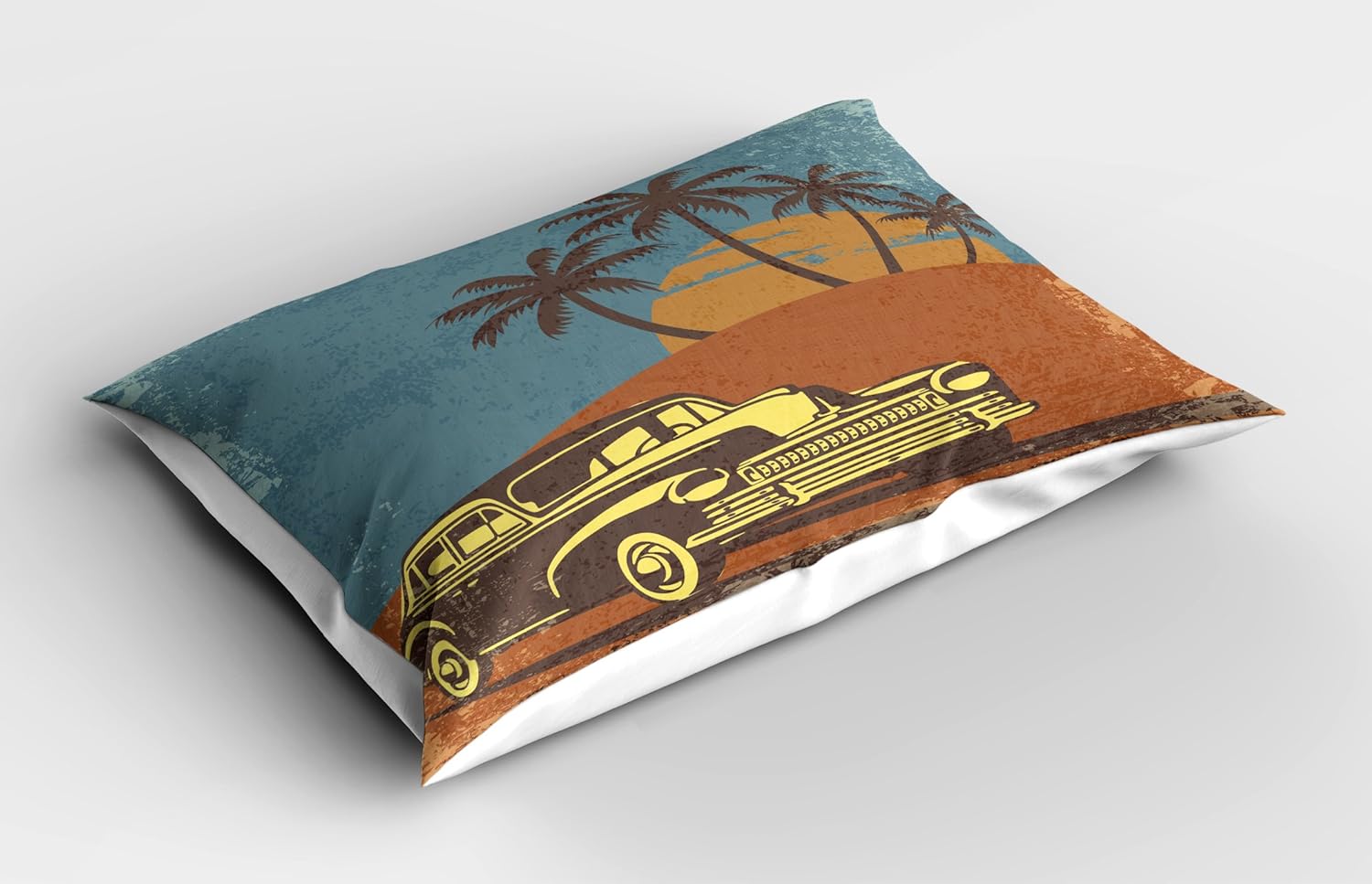 Ambesonne Vintage Car Beach Pillow Sham 26x20