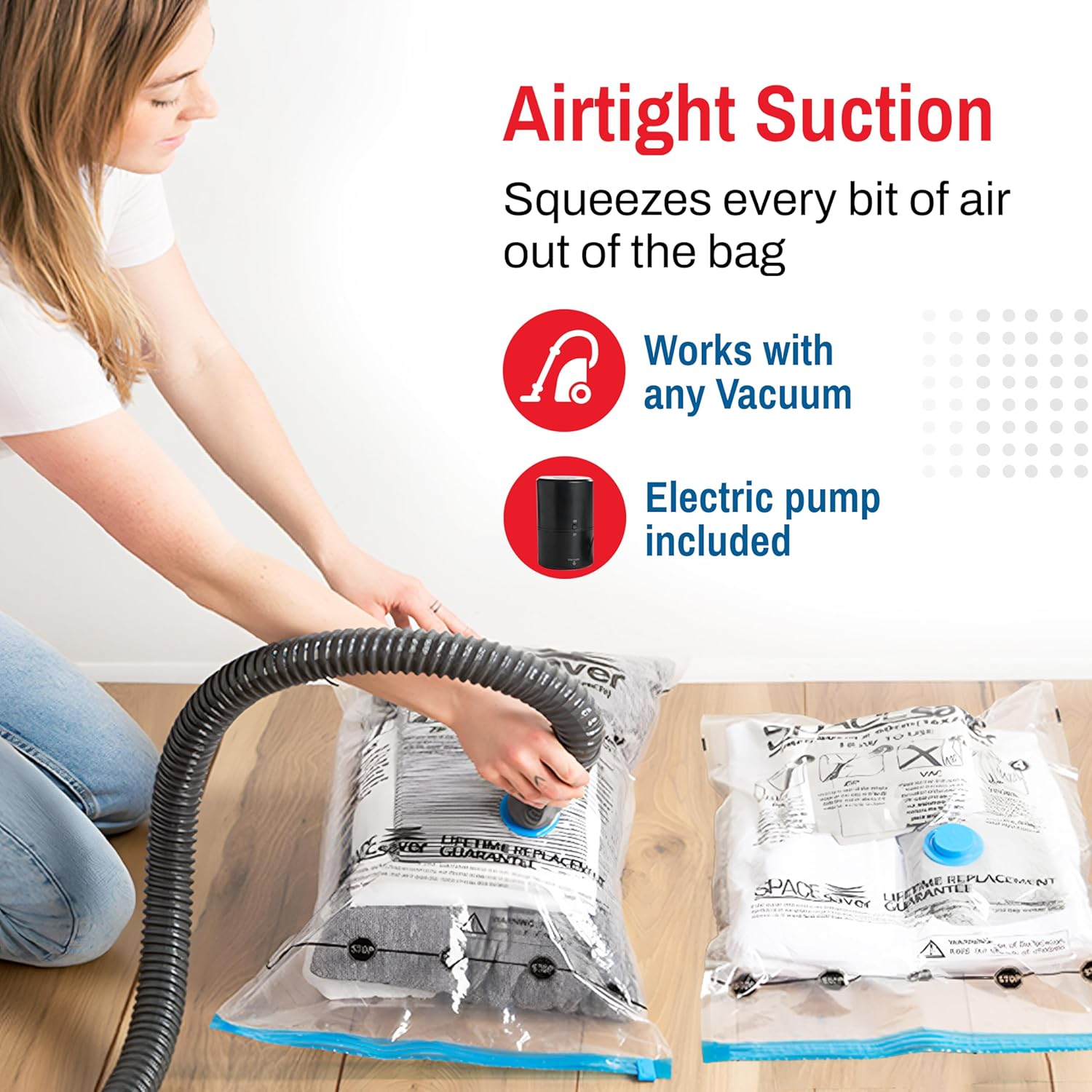 10 Pack Vacuum Storage Bags for Comforters Blankets Clothes